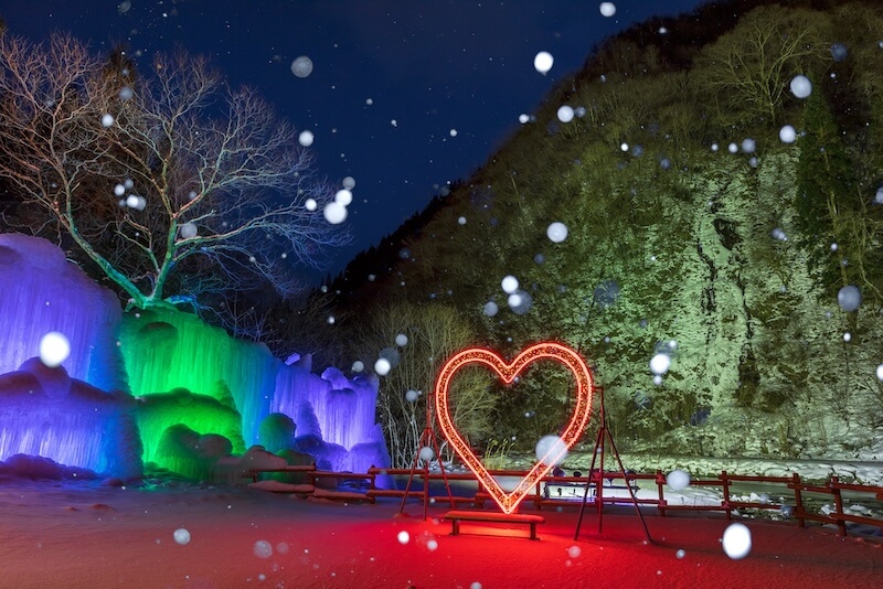 タルマかねこおりライトアップ